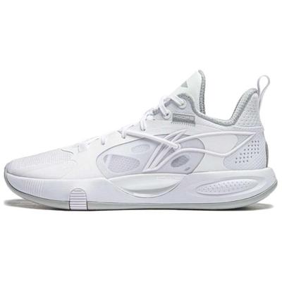 Li Ning Odpružené, Odolné nízké pánské basketbalové boty Bílé ABPU053-2