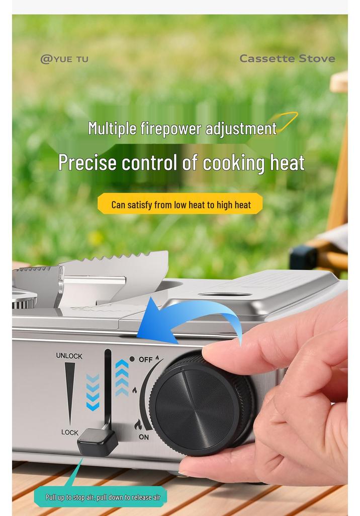 Portable Outdoor Gas Stove for Camping & Tea Brewing