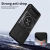 KEYSION Magnetic Phone Case for Xiaomi POCO X6 Pro 5G Slide Camera Lens Protection Upright Kickstand Ring Shockproof Back Cover