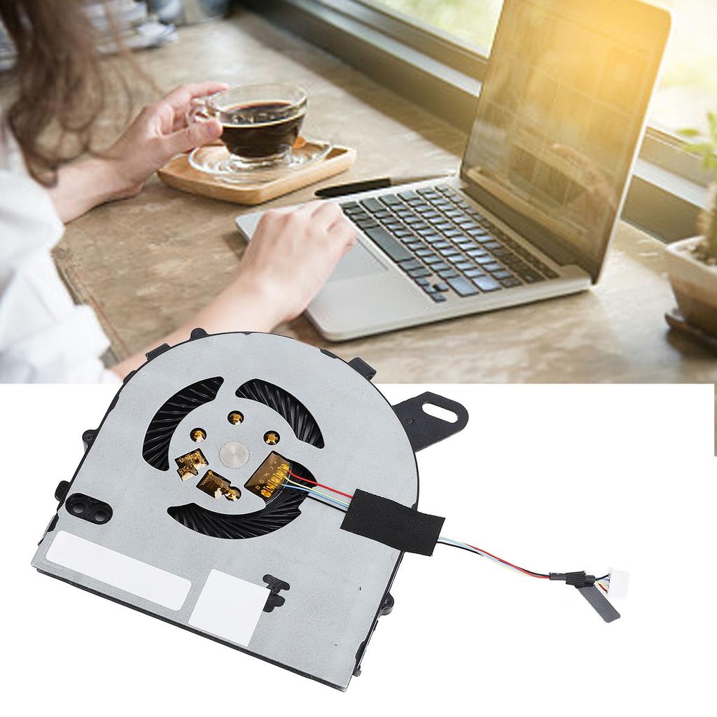 CPU Cooling Fan with 4 Pin Connector Laptop Heat Sink Fan Replacement for Vostro 5468 5568 0W0J85 DC