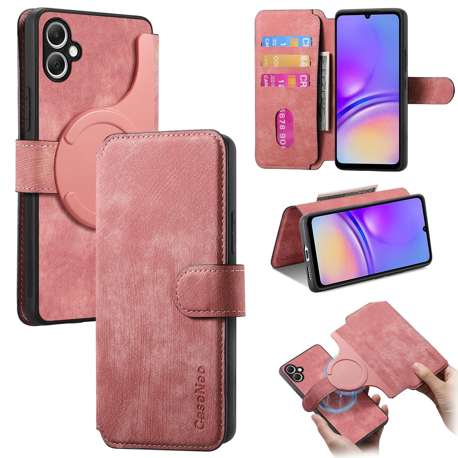 

For Samsung Galaxy A05 4G Magnetic Case CASENEO Detachable Leather Phone Wallet Cover D