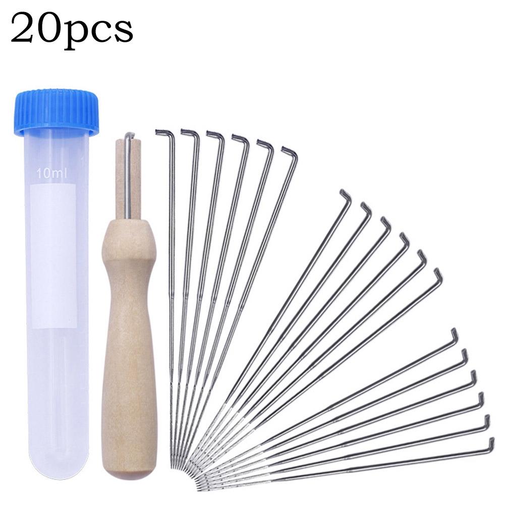 Dřevěné razítko Sada jehel z vlny 7,9 cm Zcela nové