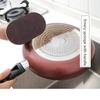 1/2/3PCS Sponge Kitchen Pot Brush with Handle, Rust Cleaning Tool Sink Pot Dish Scrubber Bathroom Decontamination Cleaning Brush