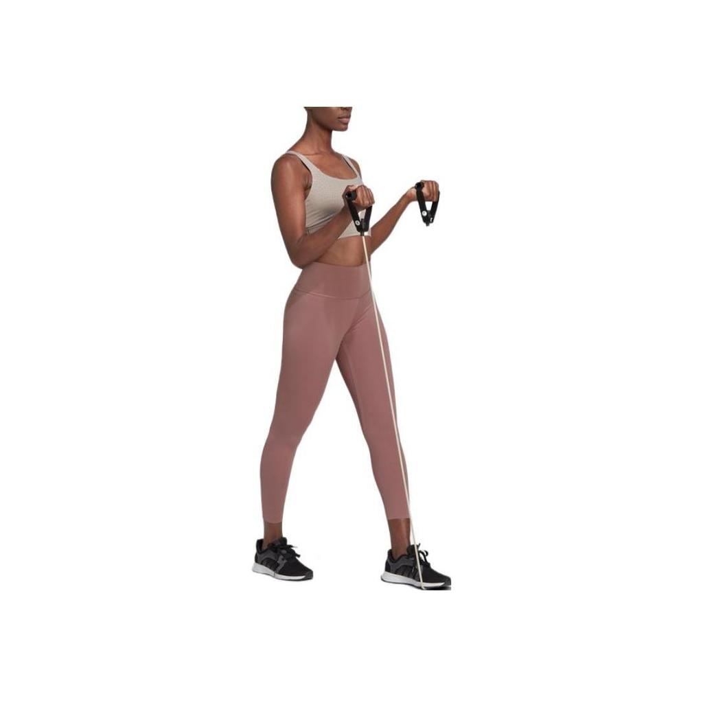 Adidas Solid Color Slim Fit Brand Logo Printed Workout Pants Women Bottoms Oxidized-Red HM1196