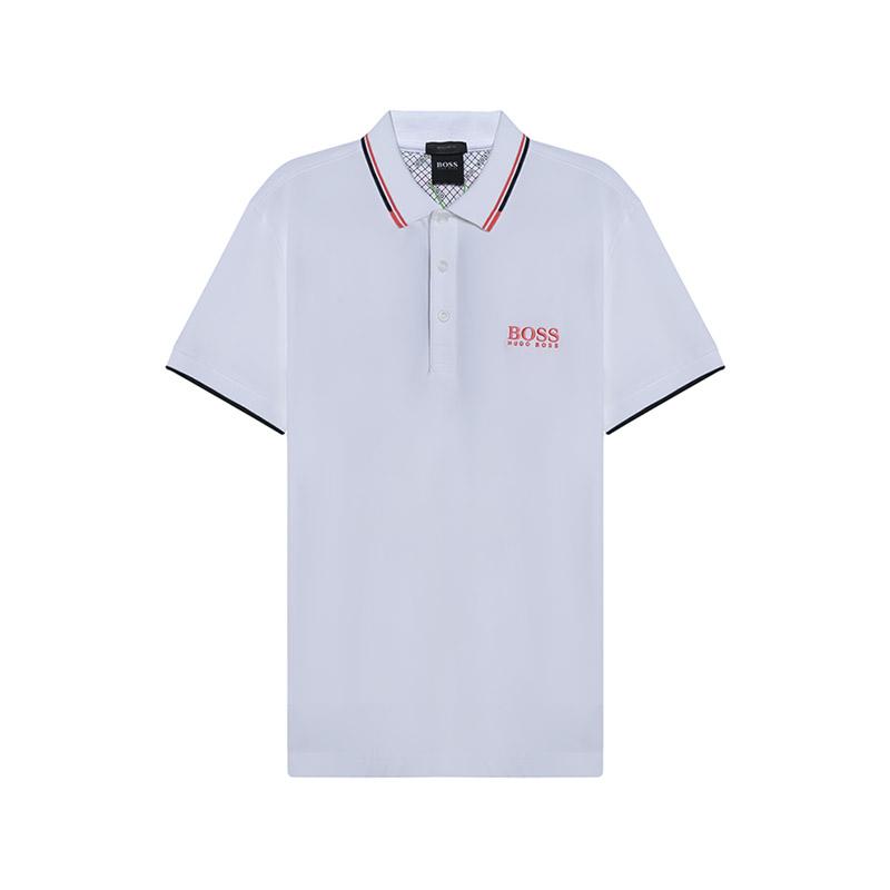 HUGO BOSS Short Sleeved Polo Shirt Men's White 50430796-102