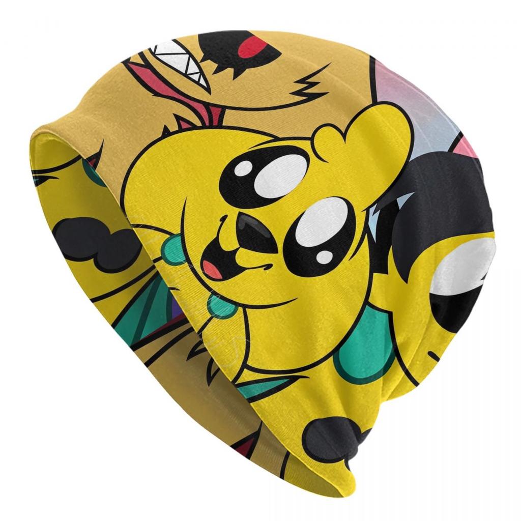 Cute Mikecracks Bonnet Hats Fashion Outdoor Skullies Beanies Hat Cartoon for Unisex Women Warm Dualuse Caps