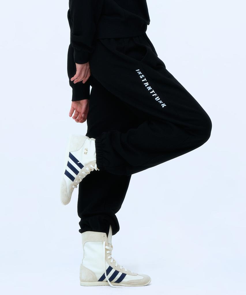 INSTANTFUNK Basic Logo Sweatpants - Black