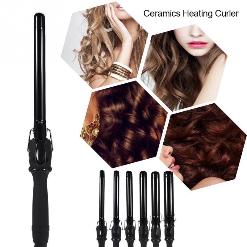 110-240V Ceramic Hair Straightene Tube Shape Big Deep Curly Ceramic Curling Iron Heating Hair Curler Hair Styling Tool New
