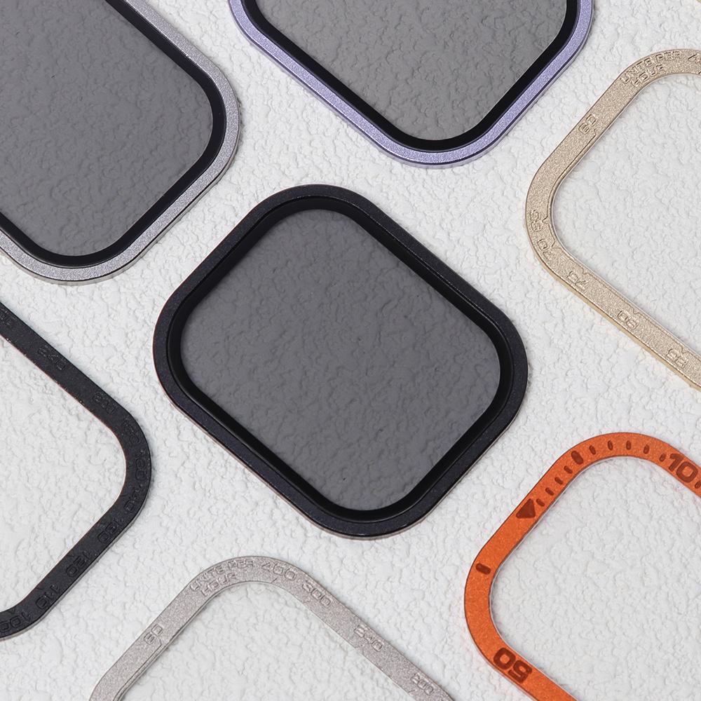 Ochranné sklo pro Apple Watch Ultra 3 2 1 49mm Pouzdro Příslušenství Kovový Rámeček + Tvrzené Sklo Pro iWatch Ultra Kroužek Rámečku