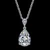 Korean Style Zircon White Gold Plated Necklace Pendant