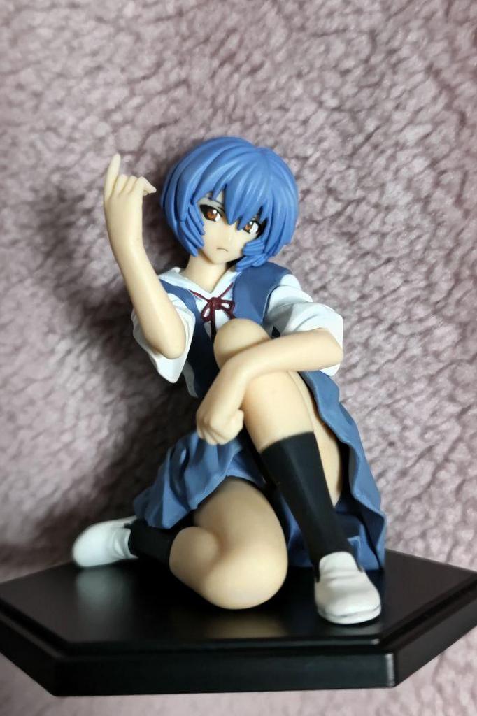 [USED] Young Ace Special Supplement Evangelion Ayanami Rei Uniform Version Figure