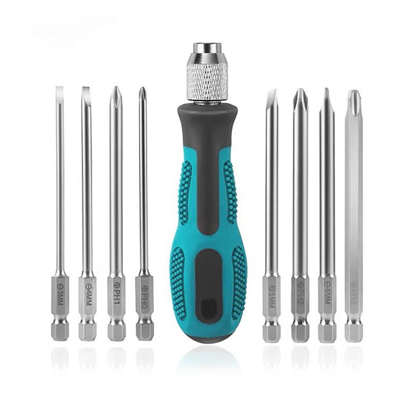 9Pcs Slotted Screwdriver Set With Magnetic Tip Screwdrivers Tool Set For Maintenance And Disassembly Ready To Use