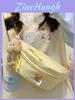 Dopamine Cute Bear Chest Bag With Nylon Material And Phone Pocket For Daily Use