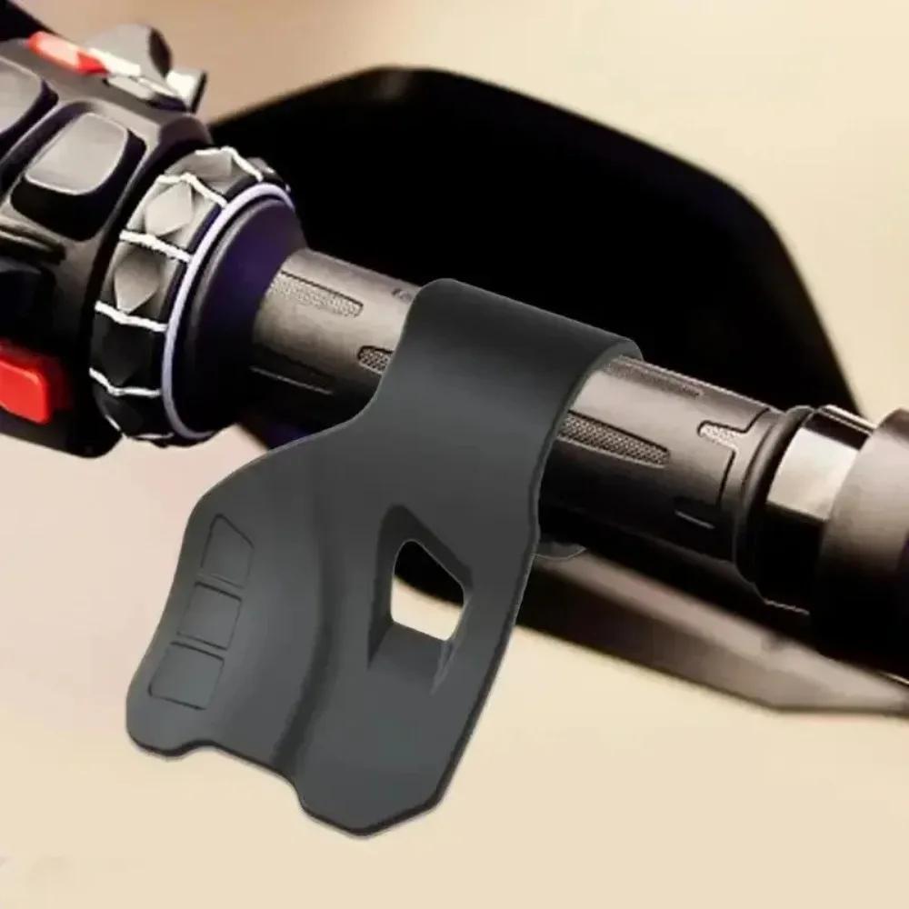 1pc Universal Silicone Motorcycle Throttle Grip Grip Cruise Control Handlebar Armrest Acceleration Locking Handle