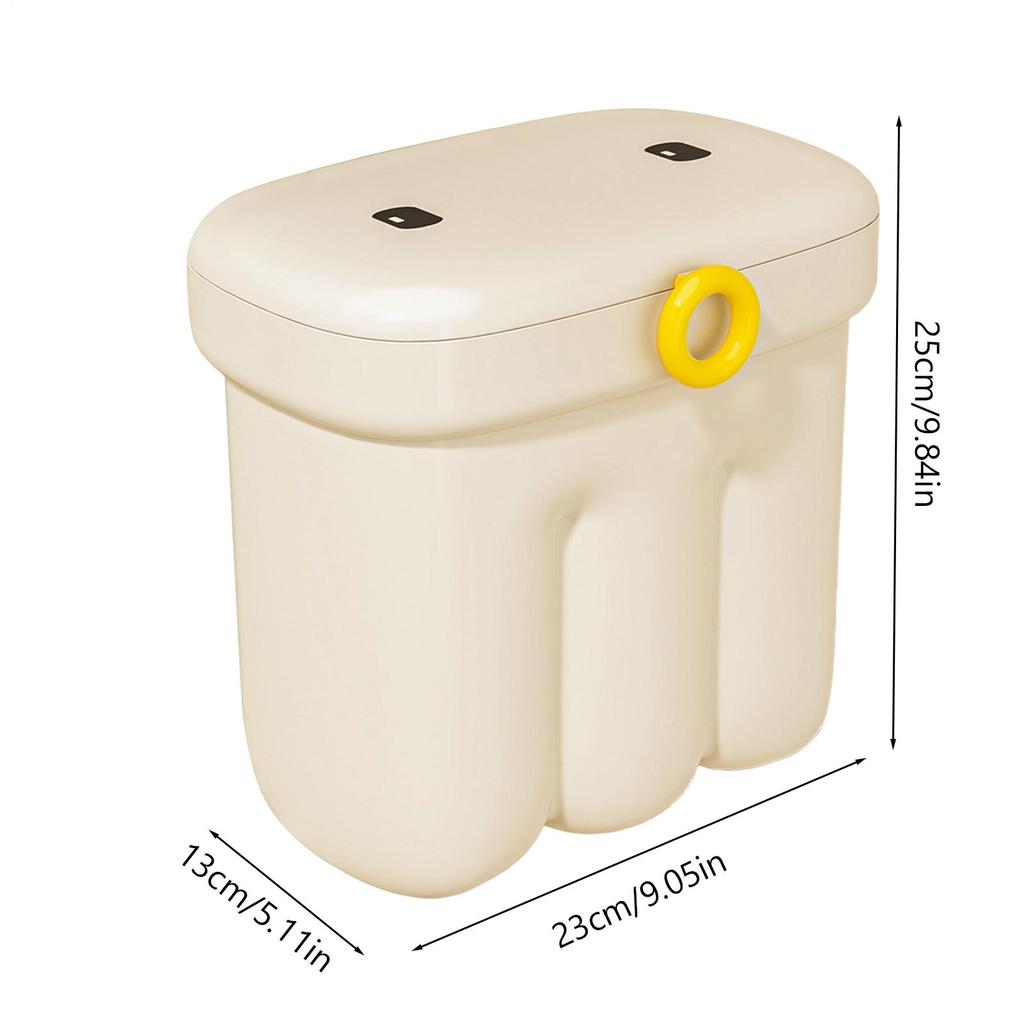 Kitchen Compost Bin Wall Mount Space Saving Garbage Container Food Waste Bin for Countertop for Dorm Cabinet Cupboard Countertop