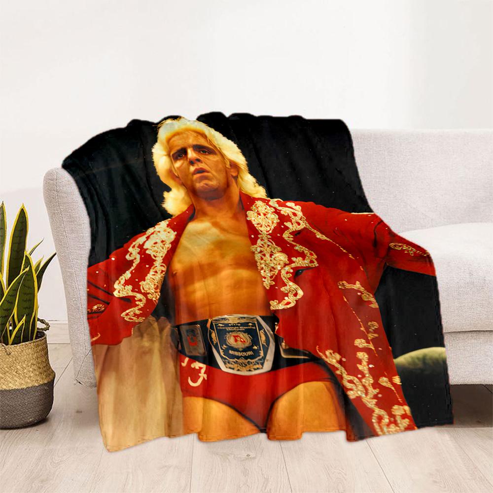 Ric Flair Blankets Are Suitable for Living Rooms,making Them an Ideal Choice for Outdoor Travel and Gifts.
