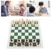 Chess Board Game Set   PU Lther Chess Board Wooden Chess Pieces Portable Chess Set with Storage Bag
