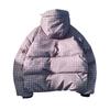 Autumn Winter Women Y2k Plaid Cotton Jacket Thick Warm Short Jacket Men Winter Thick Parkas Outwears Design