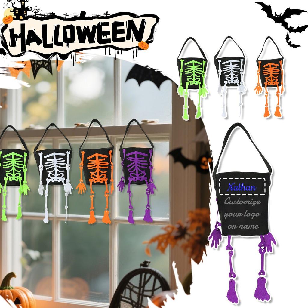 Personalized Halloween Portable Candy Bucket Children's Toys Festival Event Props