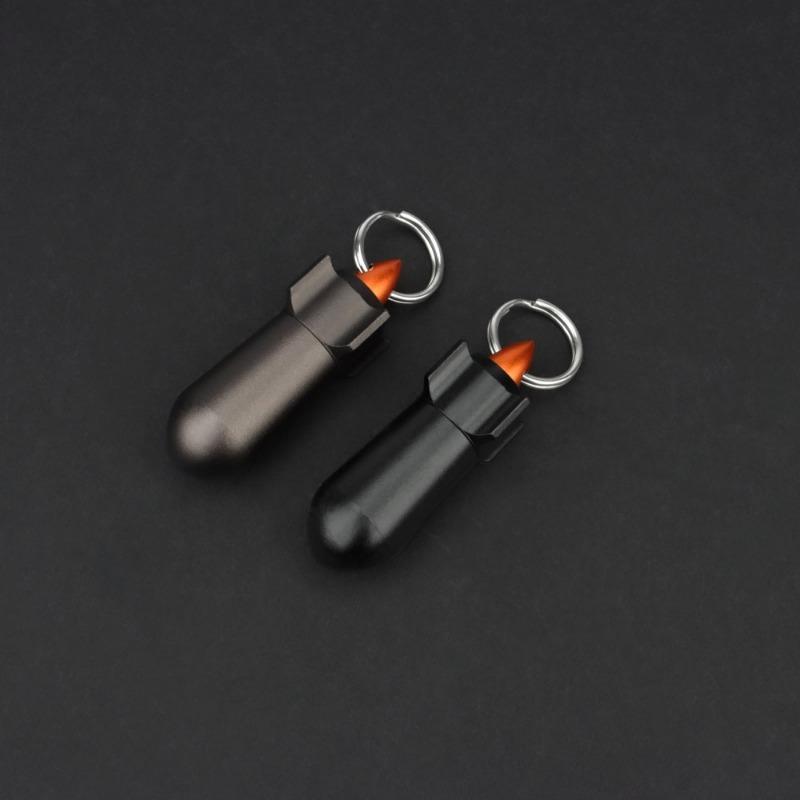 Mini Aluminum Alloy Waterproof Bottle Camping Survival Seal Bottle EDC Outdoor Tool.