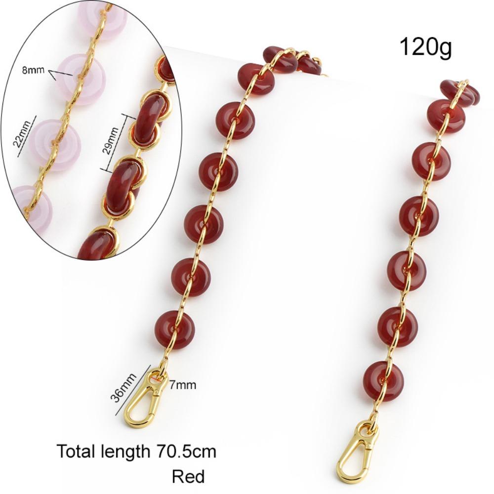 Запасной плечевой ремень для сумки-цепочки с пончиками, Декоративная цепь для сумки из смолы, Замена ремня для сумки Style 3