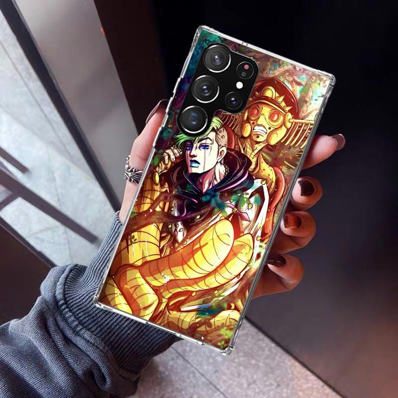 JoJo's Bizarre Adventure Cool Phone Case For Samsung Galaxy S26 S25 Edge S24 S23 Ultra S22 Plus S21 S20 FE Soft TPU Back Cover F