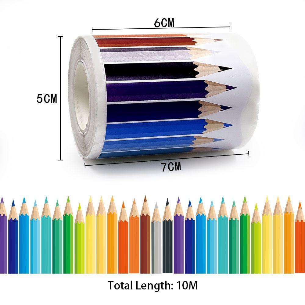 Self Adhesive Chalkboard Board Border Rainbow Border Classroom Decors Border Paper Handmade Crafts