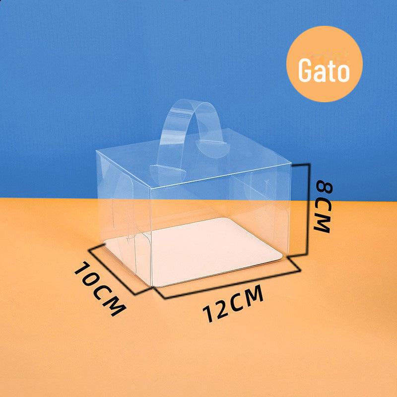 Transparentes weißes Kartontablett mit PET-Kunststoff für Kuchen, Kekse, Süßigkeiten, Backwaren und knusprige Schokoladen-Schneeflocken.