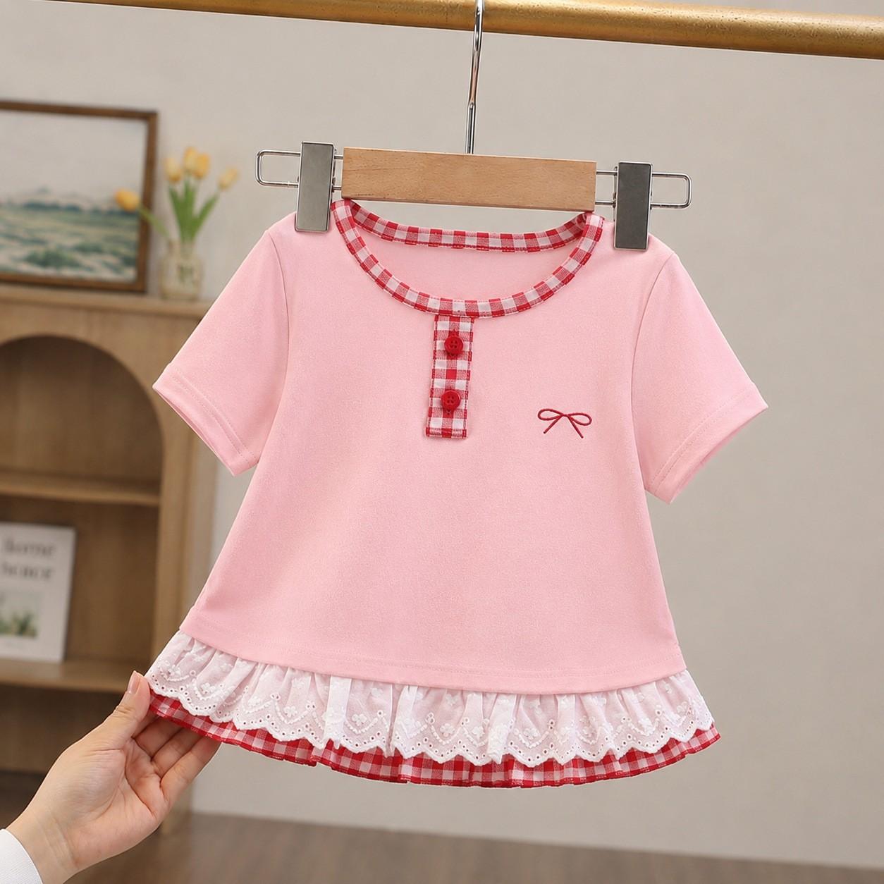 Girls Summer Denim Shorts Cute Cartoon Casual Wear 90