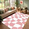 Moderne Verwrongen Schakenpatroon Vloerkleed Zacht Antislip Mat Minimalistisch Geometrisch Woondecoratie Tapijt voor Woonkamer Slaapkamer