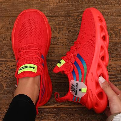 Scarpe da Donna in Rete Marca di Lusso Traspiranti Leggere Scarpe da Corsa Palestra Allenamento Yoga Moda Casual Sportive con Lacci