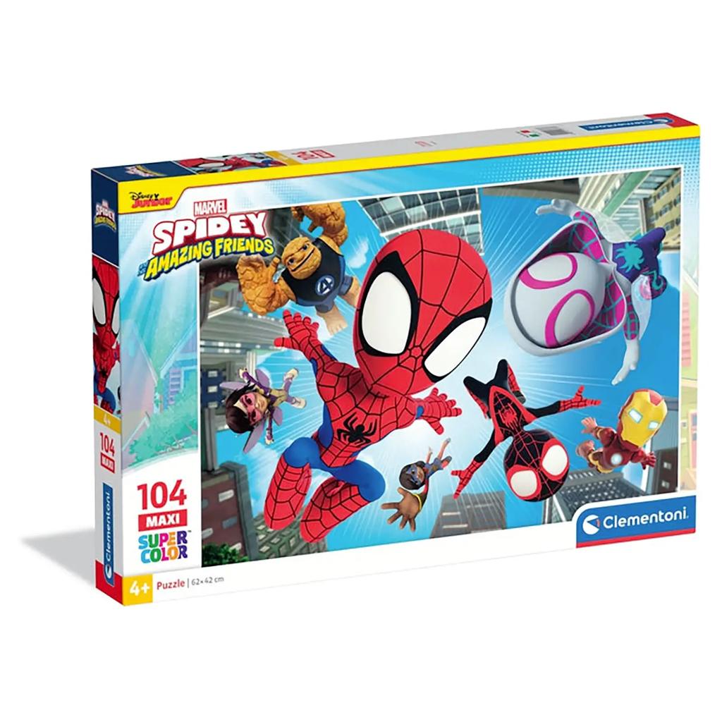 104-piece maxi puzzle. Super color. Spidey and His Amazing Friends