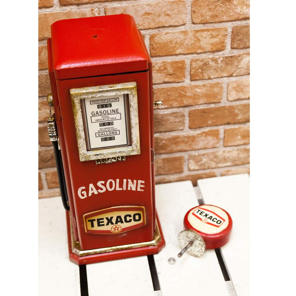 Akizuki Trading TEXACO Gas Pump Multi Cabinet 203MS3236S W19×D16.5×H53.5cm
