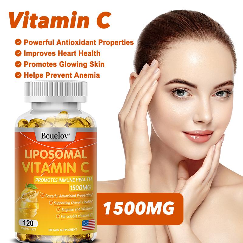 Liposomales Vitamin C 1500mg - Antioxidans mit hoher Absorption - 120 Kapseln