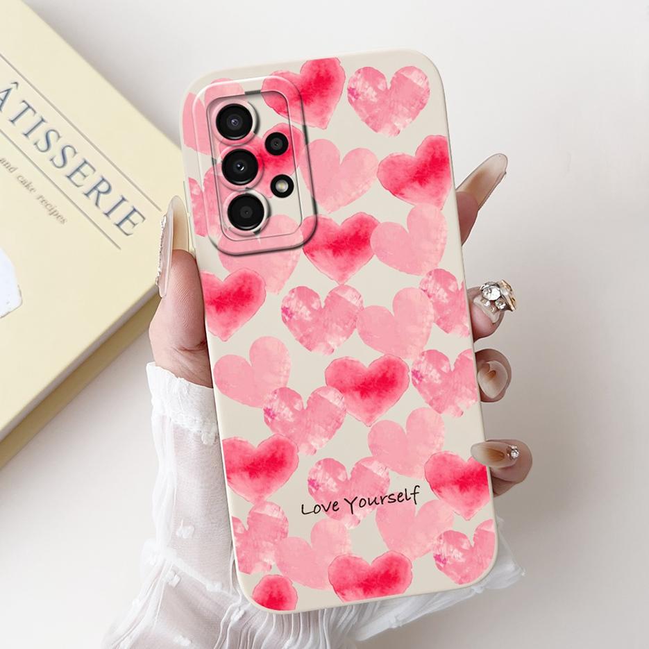 For Samsung Galaxy A53 5G Case SM-A536B Cute Candy Fashion Painted Cover Soft Silicone Case For Samsung A23 A33 A53 A73 5G Shell