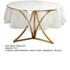 Clear Round Tablecloth Plastic Table Protector Waterproof Oil-Proof Table Cover PVC Table Cloth for Round Table Home Parties