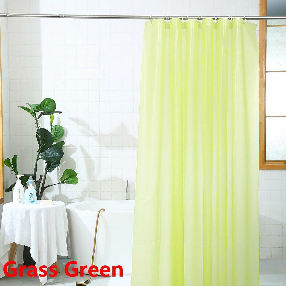Mildew Proof With 12 Hooks Room Decor PEVA Thicken Shower Curtain Bathtub Curtains Bathroom Screens