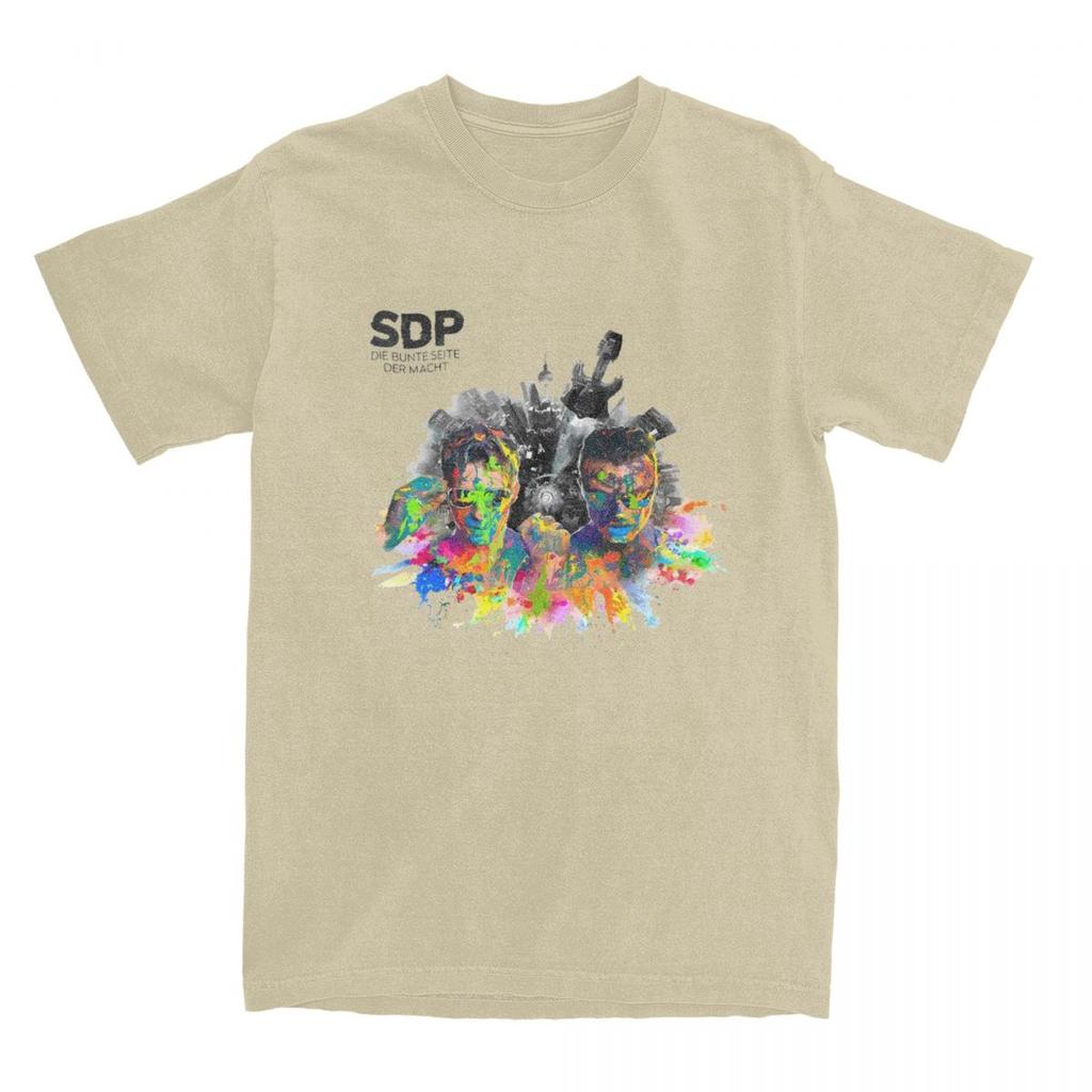 Sdp Band Music Singer 2024 Tour T-Shirt Summer Germany Rock T Shirts 100% Cotton Tee Shirt For Men's Short Sleeve Casual Tops