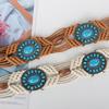 DIY Bohemian Wooden Bead Waist Rope Braided Tassels Belt Ethnic Style Belts
