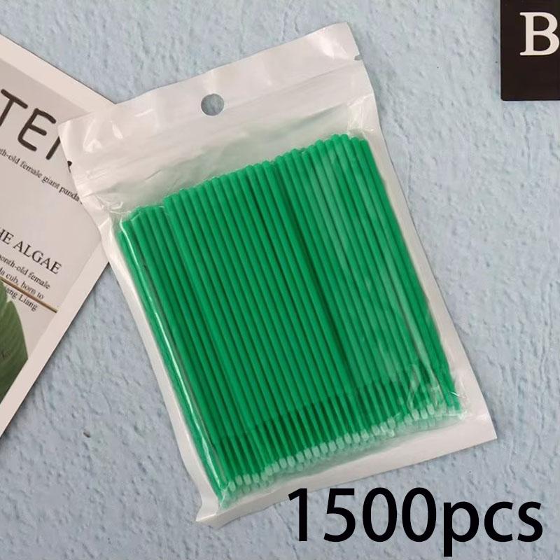 500 pcs-1500pcs Disposable Micro Eyelash Brush Heads Expanded Personal Eyelash Brush Heads Multi-purpose Micro Brush Heads QIWU