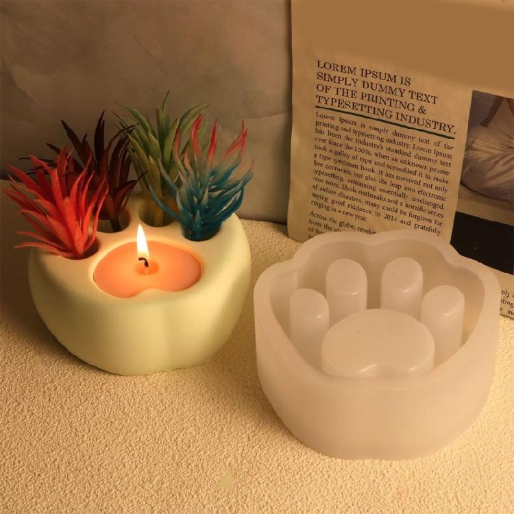 Handmade Succulent Planter Mold Cat Claw Molds Silicone Mould for Plant Lovers