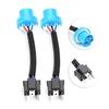 H11 to H1 Adapter Cable H7 Headlight Bulb Wire Car Fog Light Convert 9007 Socket Harness Moto Headlamp Ceramic Plug