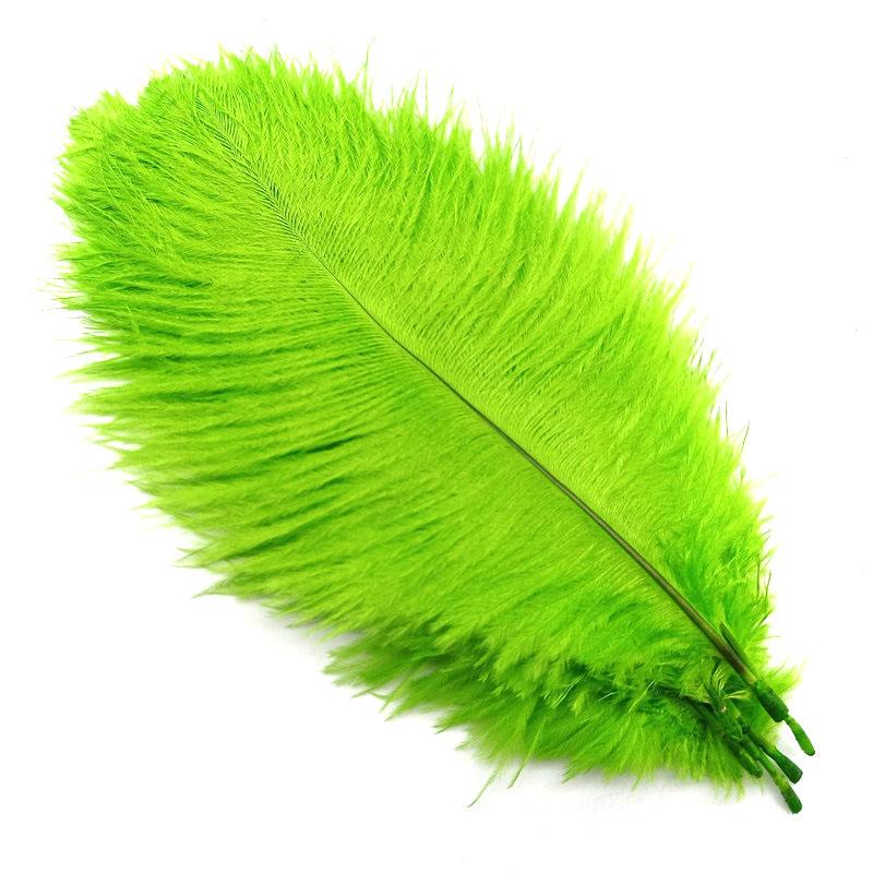 10 Stück Bunte Straußenfedern für Basteln Schmuckherstellung Hochzeitsfeier Dekoration Federn Handarbeit Karneval Zubehör 20-25cm