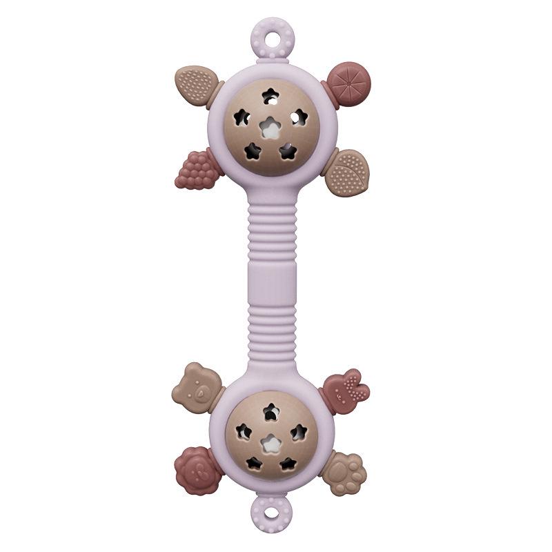 Dentiere in Silicone con Telecomando e Pulsante Touch Giocattolo da Mordere - Bastoncino Anti-Morso per la Dentizione dei Bambini