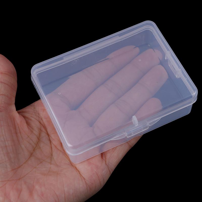 1 Stück 9cm*6.5cm*3cm Transparente Kunststoff-Aufbewahrungsbox Klar Quadratisch Mehrzweck