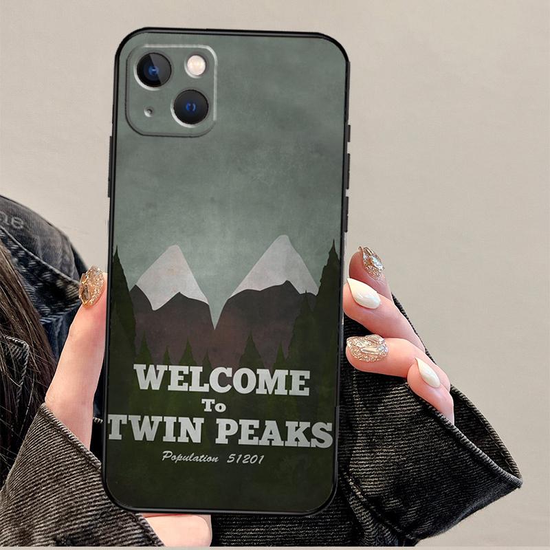 Twin Peaks Funda For iPhone 15 16 Pro Max 12 13 Mini 11 14 Pro Max XS X XR 15 16 Plus Case