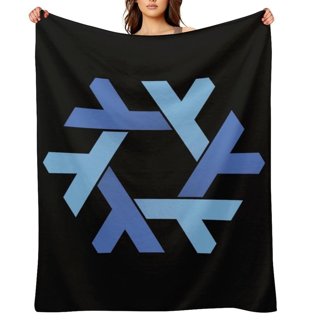 NixOS logo Throw Blanket For Decorative Sofa Comforter warm for winter blankets ands Blankets