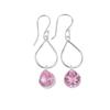 Natural Morganite Gemstone 925 Sterling Silver Jewelry Handmade Earrings 1.90" EE-19-11