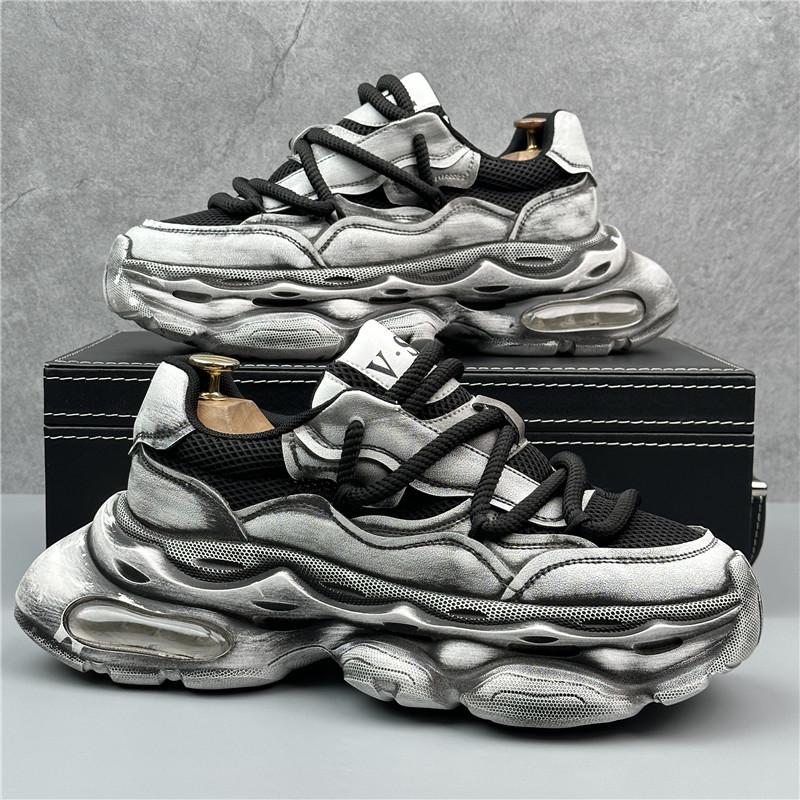 

Модные деловые свадебные туфли, классические дышащие кроссовки на шнуровке, осенние мужские высокие синие теннисные повседневные прогулочные мокасины 38 чёрный