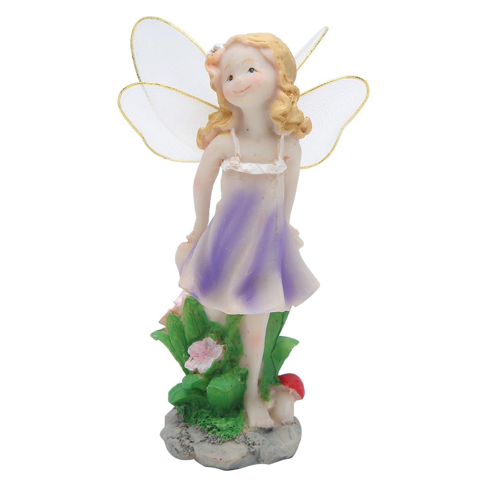 4pcs Set  ature Fairy Figurines,   Fairy Figurines Tiny Elf with Bright Color and   Lines, for Courtyard Mall Scenic Spot